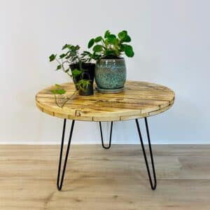 Vida Sofabord af Kabeltromle på Stråleben | Ø70 / Lakeret